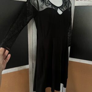 Elegant Black Lace Dress